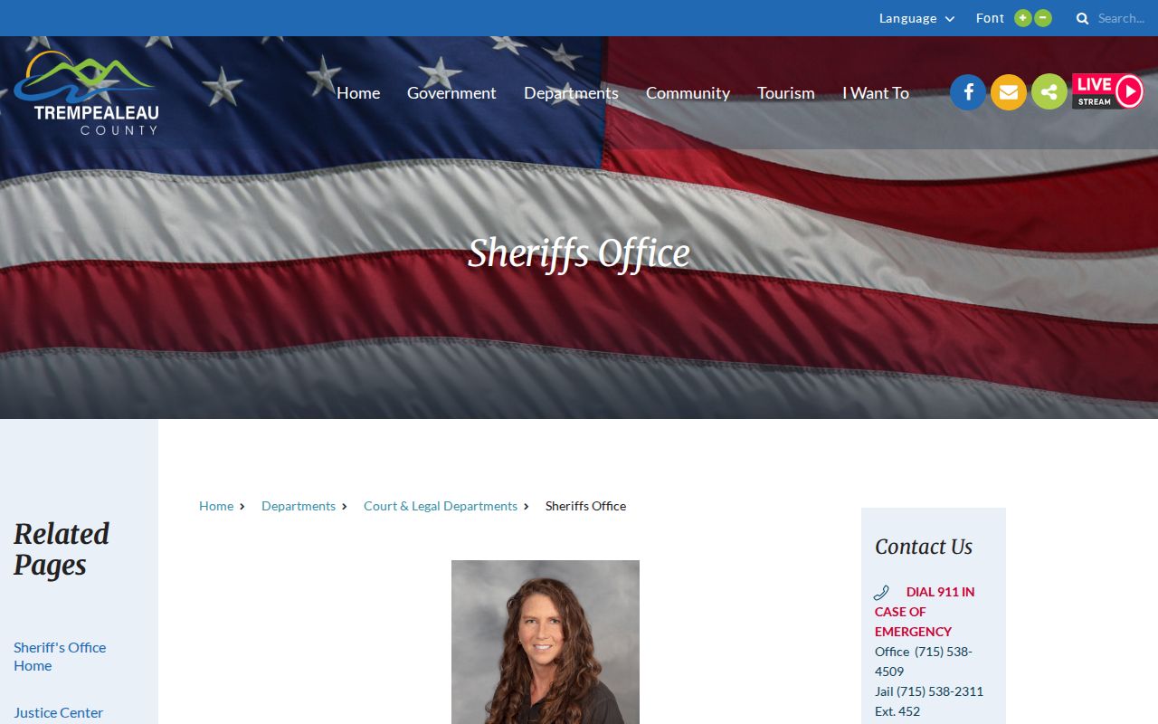 Trempealeau County sheriff criminal warrant records gateway