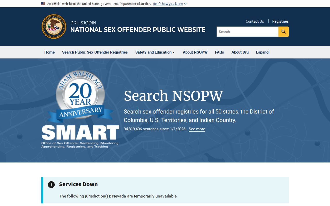 National layer for a Trempealeau County sex offender lookup